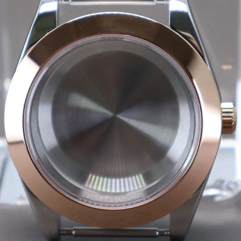 PVD Yellow Gold / Rose Gold AIrKing Explorer Watch Case GB03 36mm/39mm Sapphire For Nh35 Nh36 NH34 NH38 Nh70 Miyota 8215 8285 Movement