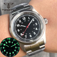 36mm Pilot Watch P03C Field 20BAR Waterproof Sapphire NH35/PT5000/Miyota 8215 Movt Luminous 20bar Bracelet