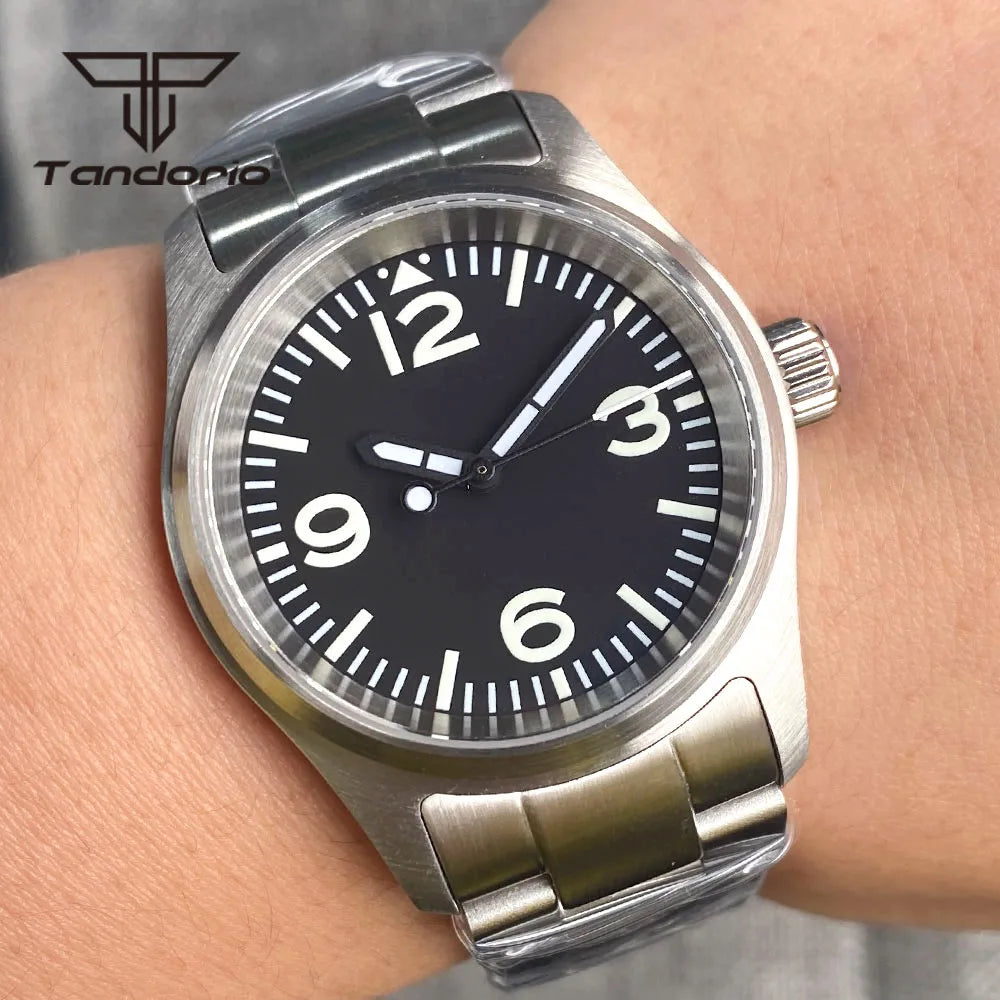 36mm Pilot Watch P03C Field 20BAR Waterproof Sapphire NH35/PT5000/Miyota 8215 Movt Luminous 20bar Bracelet