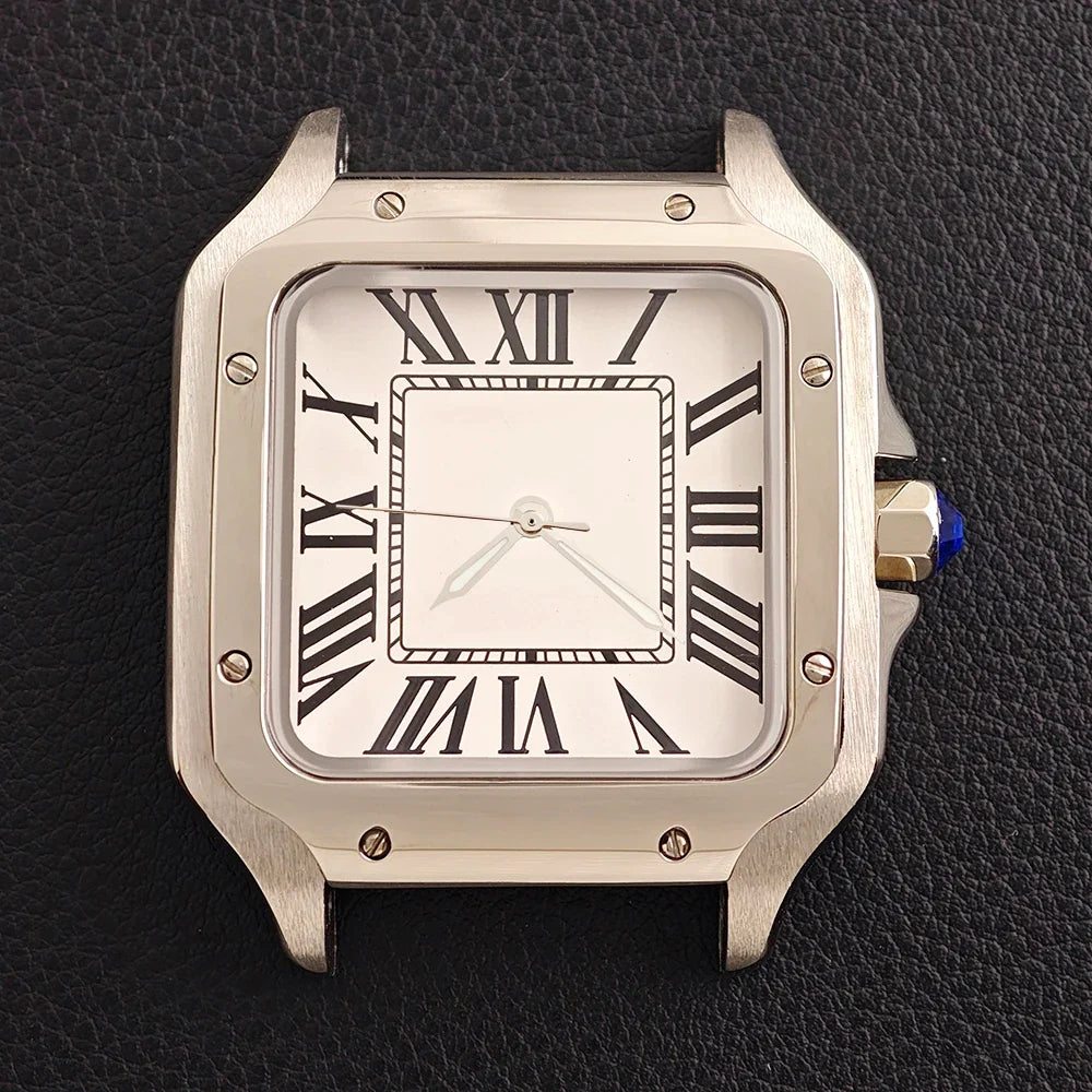 Santos Mod Watch B06A 38mm square watch Japan NH35 Automatic Roman dial 5ATM Sapphire