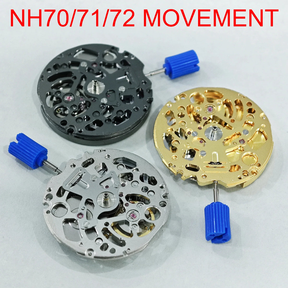 Japan Genuine NH70/71/72 Mechanical Movement Mod Automatic 24 Jewels High Accuracy Skeleton