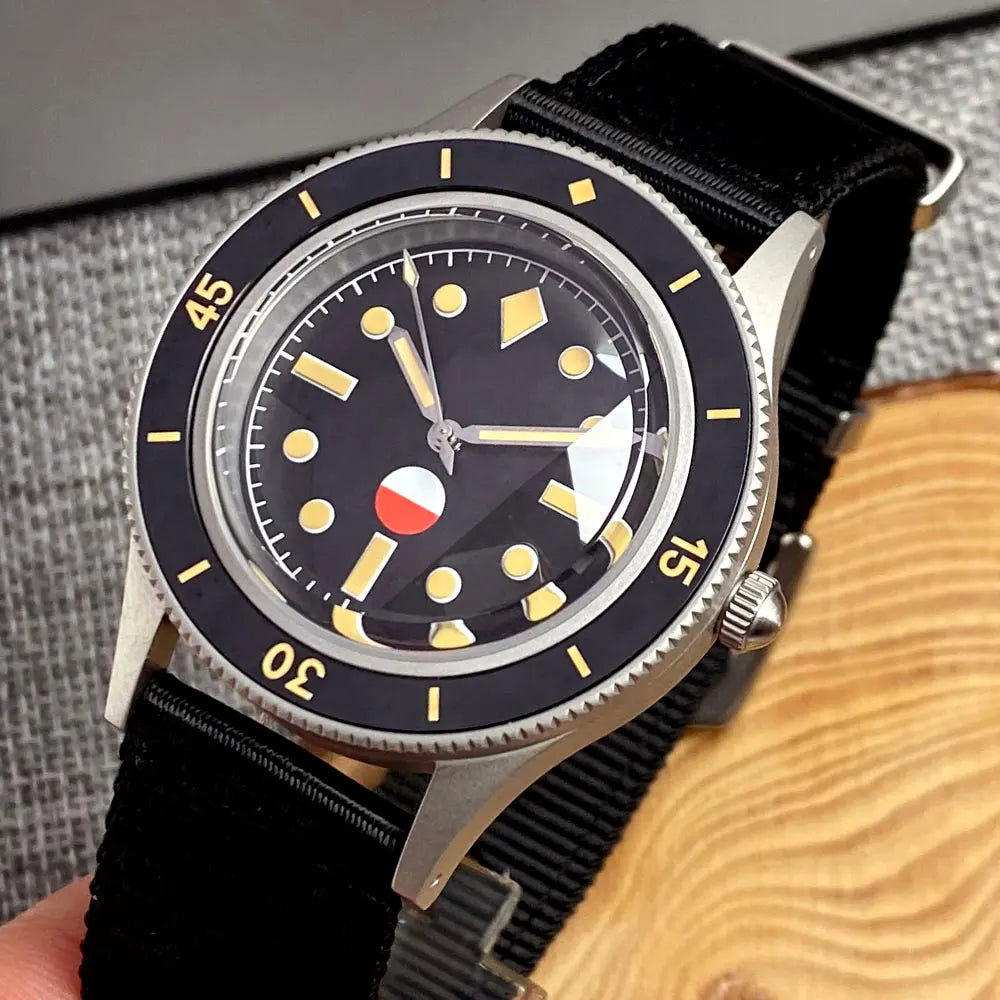 Fifty Fathom Watch D06A 40mm Retro Diver NH35 Automatic 20ATM Sapphire Lume Bezel