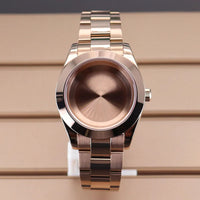 PVD Yellow Gold / Rose Gold AIrKing Explorer Watch Case GB03 36mm/39mm Sapphire For Nh35 Nh36 NH34 NH38 Nh70 Miyota 8215 8285 Movement