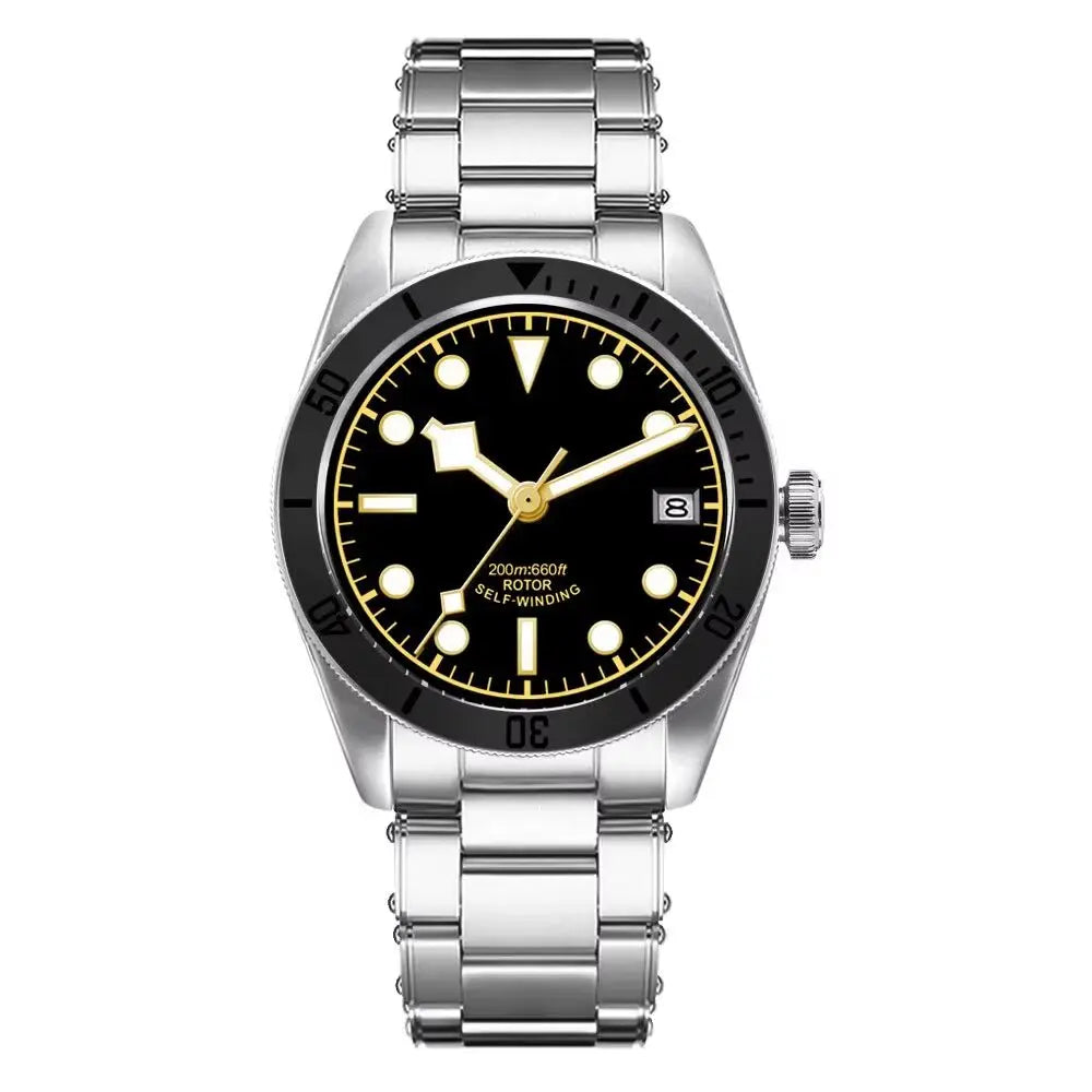 BB58 Watch Mod D07A 39mm Retro Diver Sapphire Crystal 200M Water-Resistant