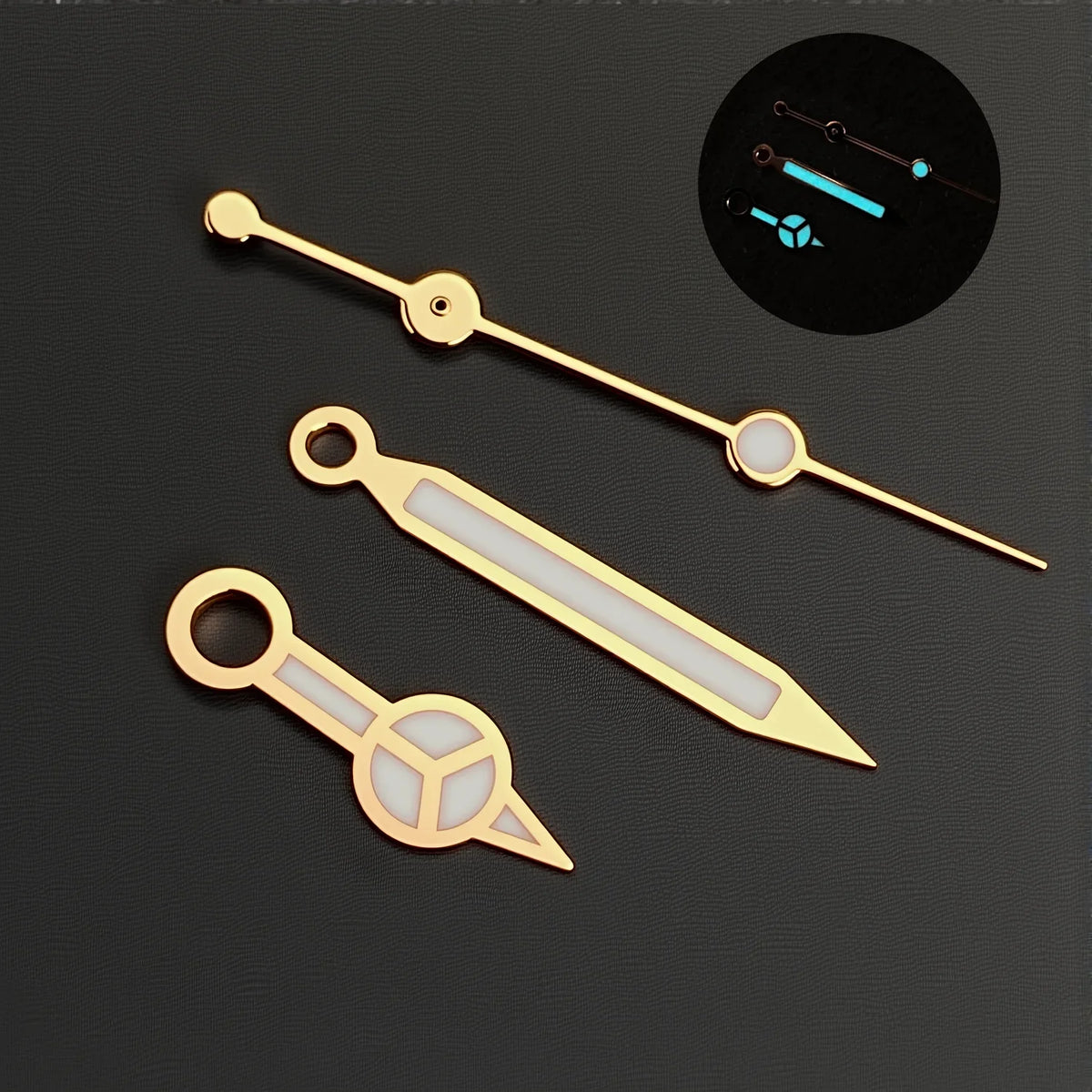 NH35 Hands Blue-Green Luminous Red Green Blue Gold Black Hands For NH35/36/4R/7S Movement Watches Pointers  Benz Style